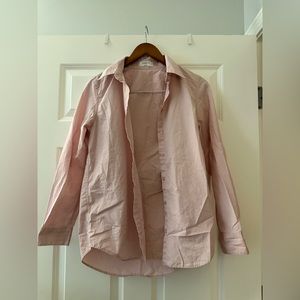 Aritzia Babaton Button Down Shirt in Poetic Pink